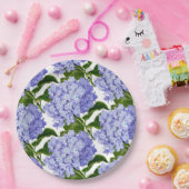 紙皿 - 青いハイドランジア (パーティー)