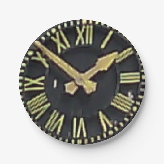 紙皿: Sefton教会時計 ペーパープレート (正面)