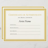 紙真偽証書状 レターヘッド (正面/裏面)