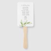 紙結婚のファンウォーター色の緑 ハンドファン (裏面)