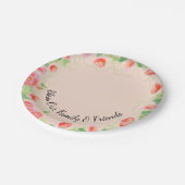 紙結婚の賛美家族と友人のプレート ペーパープレート (アングル)