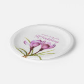 紙結婚プレートという紫色美術 ペーパープレート (アングル)