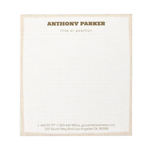 紙背景 ノートパッド (正面)