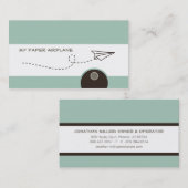 紙航空機名刺 名刺 (正面/裏面)