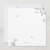 紙花びら芸術的リハーサルディナー招待状 招待状 (裏面)