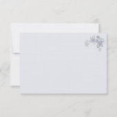 紙花びら3x5インチアートワーク返信カード 出欠カード (裏面)