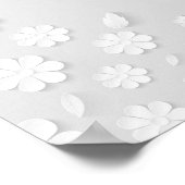 紙花背（白） ポスター (角)