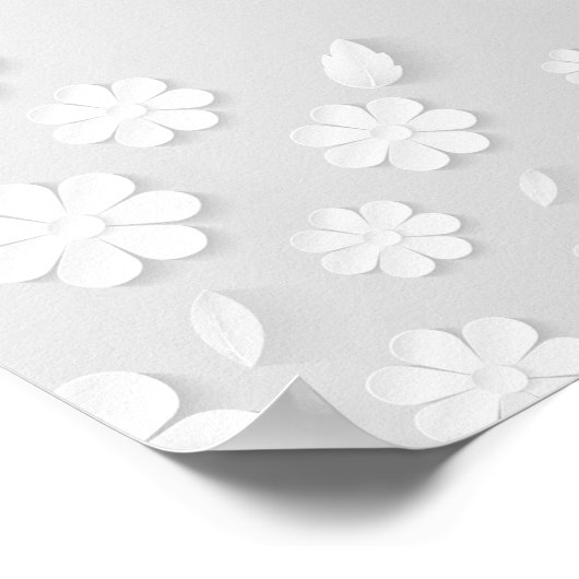 紙花背(白) ポスター (角)