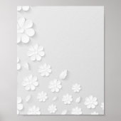 紙花背(白) ポスター (正面)
