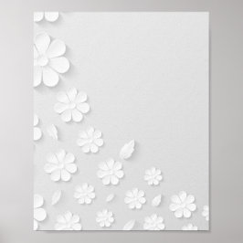 紙花背(白) ポスター