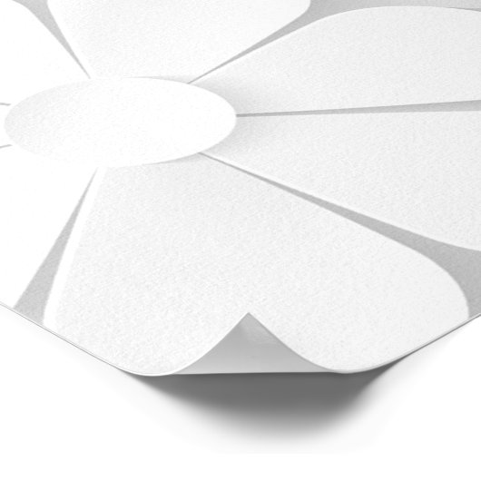 紙花背（白） ポスター (角)