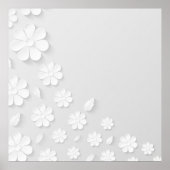 紙花背（白） ポスター (正面)
