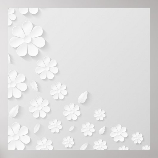 紙花背（白） ポスター (正面)