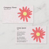 紙花 – トロピカルピンク 名刺 (正面/裏面)