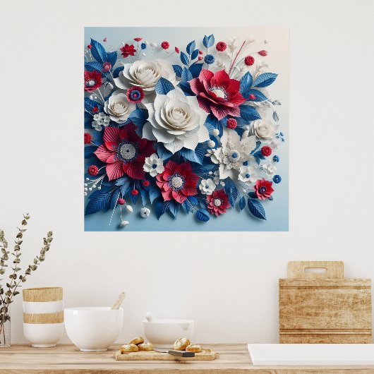 紙花 ポスター (キッチン)