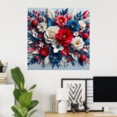 紙花 ポスター (ホームオフィス)