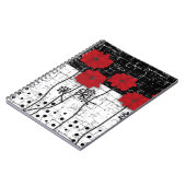 紙花、赤い花 ノートブック (左側)