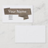 紙芸術 名刺 (正面/裏面)