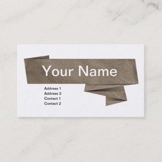 紙芸術 名刺 (正面)