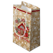紙袋のクリスマスハウスのような見た目 スモールペーパーバッグ (正面アングル)