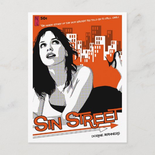 紙製ポストカード:Sin Street ポストカード (正面)