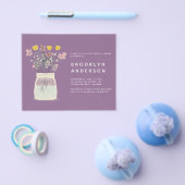 紙製メイソンジャー ブライダルシャワー招待状 チラシ (シングル)