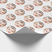 紙誕生日彼の彼女のおもしろいクリスマスカスタマイズ ラッピングペーパー (角)