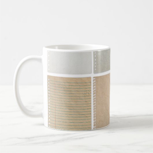 紙質感背景デザイン要素 コーヒーマグカップ (左)