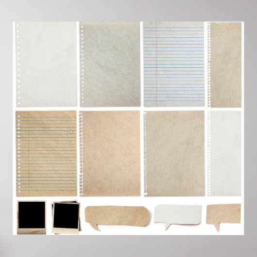 紙質感背景デザイン要素 ポスター (正面)