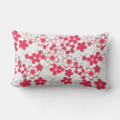 紙赤と白の花 ランバークッション (裏面)