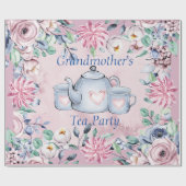 紙転が15'のおばあちゃんのお茶パーティー ラッピングペーパー (フラット)