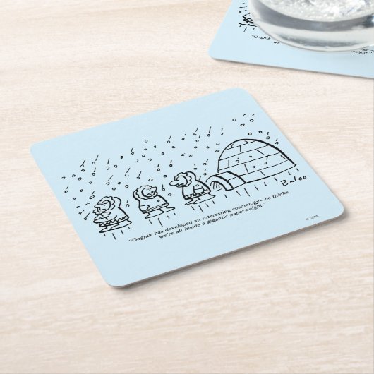 紙重 スクエアペーパーコースター (アングル)