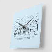 紙重 スクエア壁時計 (傾斜)