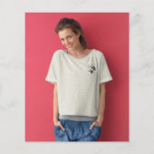 紙金ゴールドグリッター写真50番目50番目ありがとう チラシ (裏面)