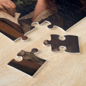 紙鐘の陰による女性の読書、1766年(油 ジグソーパズル (側面)