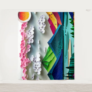 紙風景 タペストリー