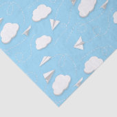 紙飛んでいる飛行機が青空を包む 薄葉紙 (詳細)