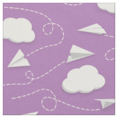 紙飛んでいる飛行機 ファブリック (クローズアップ)