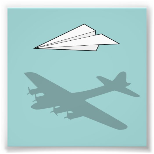 紙飛行機の過大想像 フォトプリント            (正面)