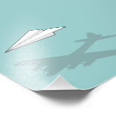 紙飛行機の過大想像 フォトプリント            (角)