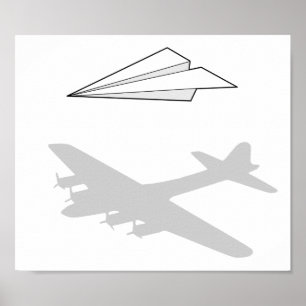 紙飛行機の過大想像 ポスター