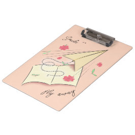 紙飛行機クリップボード |フライ遠くに クリップボード