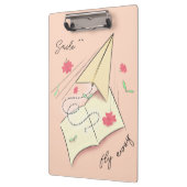 紙飛行機クリップボード |フライ遠くに クリップボード (左)