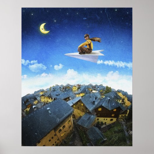 紙飛行機パイロット – ポスター (正面)