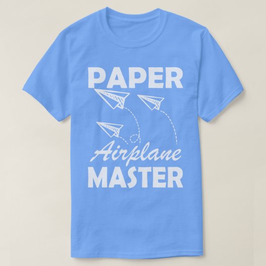 紙飛行機マスターw tシャツ (デザイン正面)