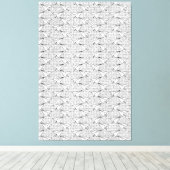 紙飛行機ヴィンテージパターン。 キャンバスプリント (インサイチュ (ウッドフロア))