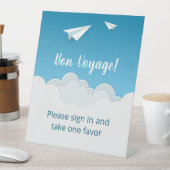 紙飛行機空に向かうパーティー 台座サイン (インサイチュ)