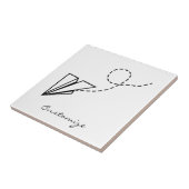 紙飛行機飛んでいるサンダーコーブ タイル (側面)