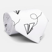 紙飛行機飛んでいるサンダーコーブ ネクタイ (ロール)