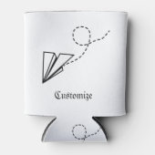 紙飛行機飛んでいるサンダー_コーブ 缶クーラー (正面)